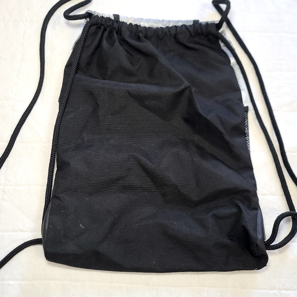 Adidas Drawstring Backpack Black Silver Camo - image 2